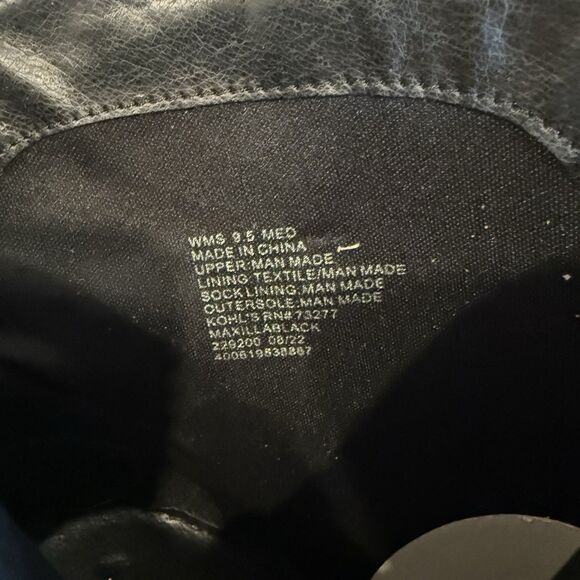 NIB Lauren Conrad Maxilla Black Western Ankle Boots Women's 9.5 Memory Foam Read - Picture 6 of 11